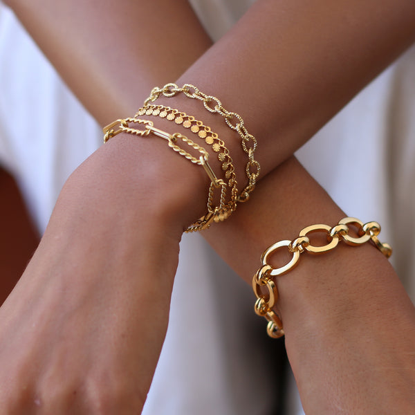 Bracelet Chaîne Torsadée