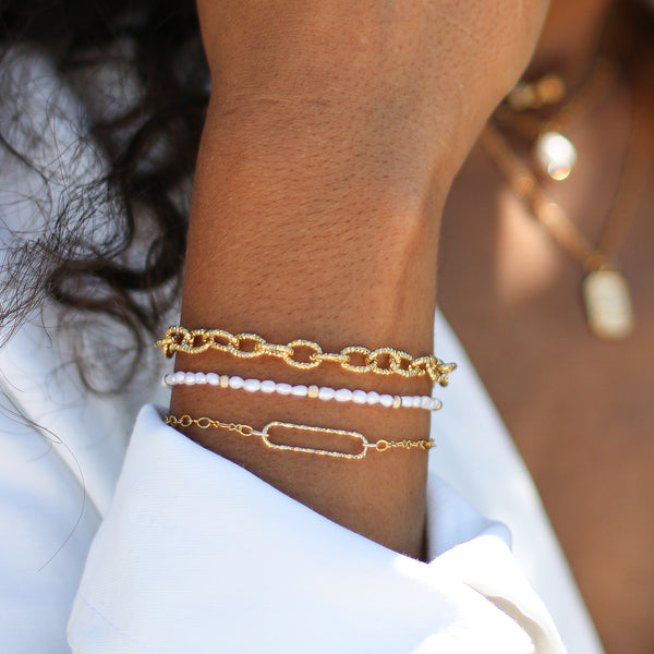 Bracelet rectangle Scintillant