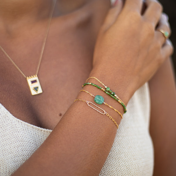 Bracelet rectangle Scintillant