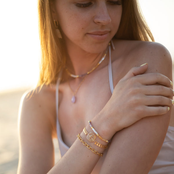 Collier Améthyste Lavande