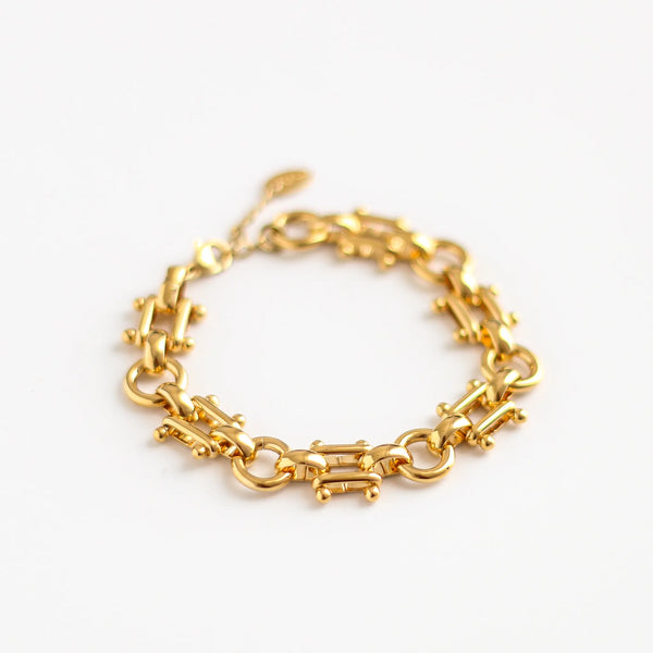 bracelet amazone laiton doré devant