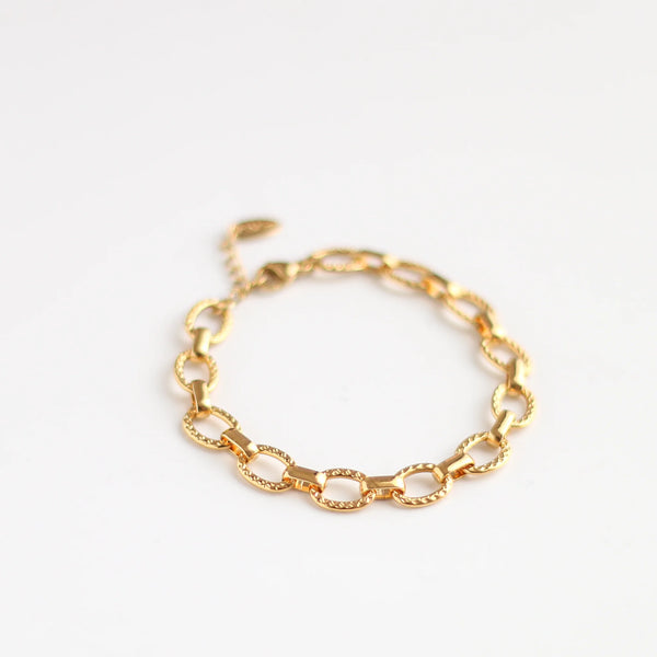 bracelet créateur Apsara laiton doré devant