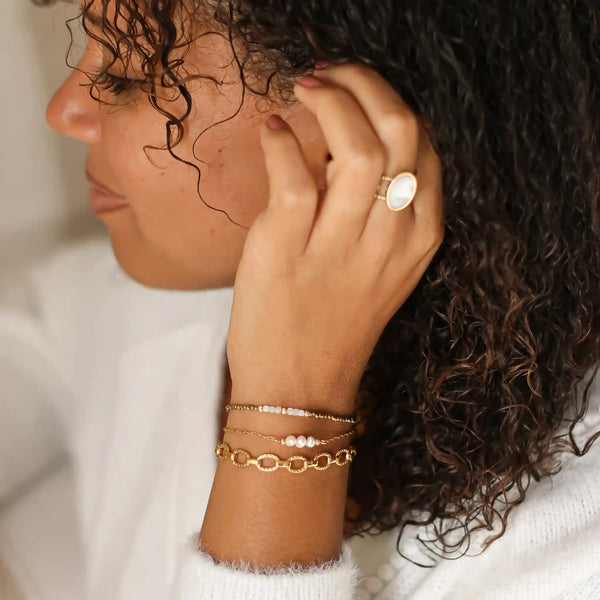 bracelet créateur Apsara laiton doré bjoux
