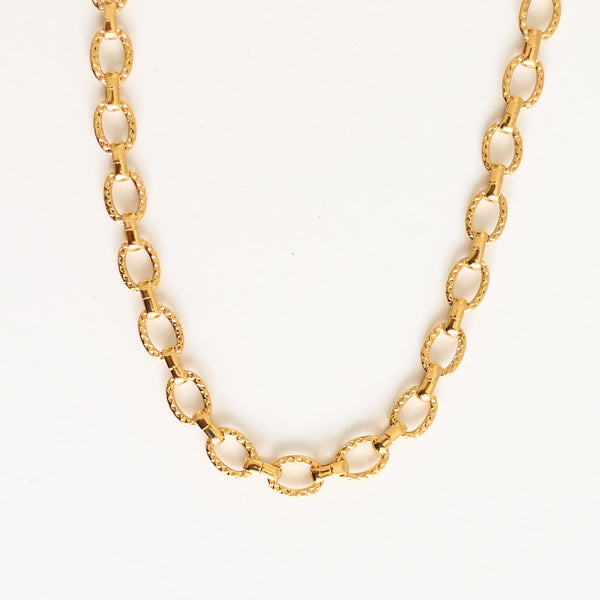 collier chaîne apsara doré détails