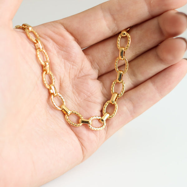 collier chaîne apsara doré bijoux